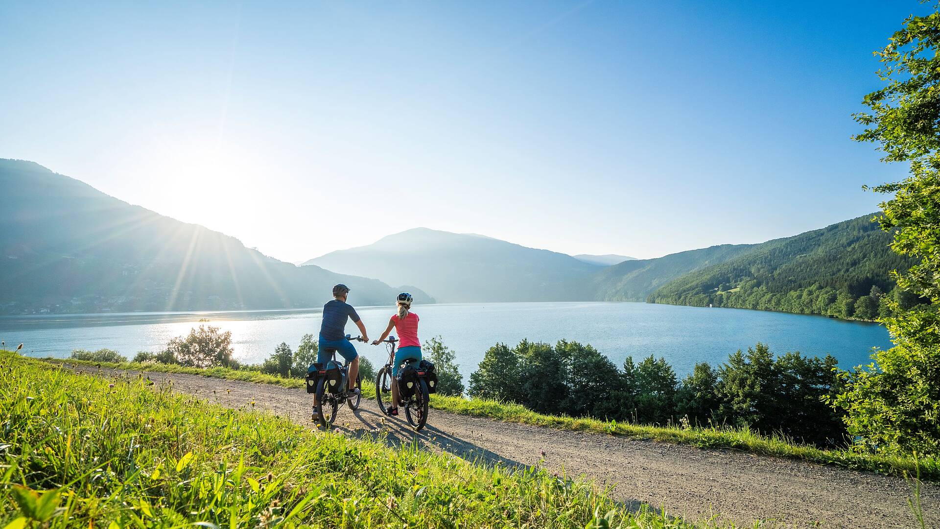 Radweg Seen Schleife am Millstätter See Radfahren um die Seen Schleife  © Mathias Prägant_Kärnten Werbung