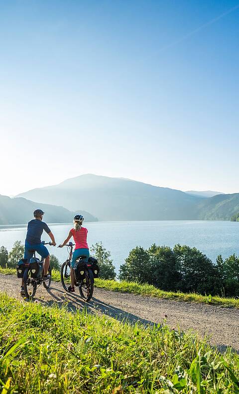 Radweg Seen Schleife am Millstätter See Radfahren um die Seen Schleife  © Mathias Prägant_Kärnten Werbung